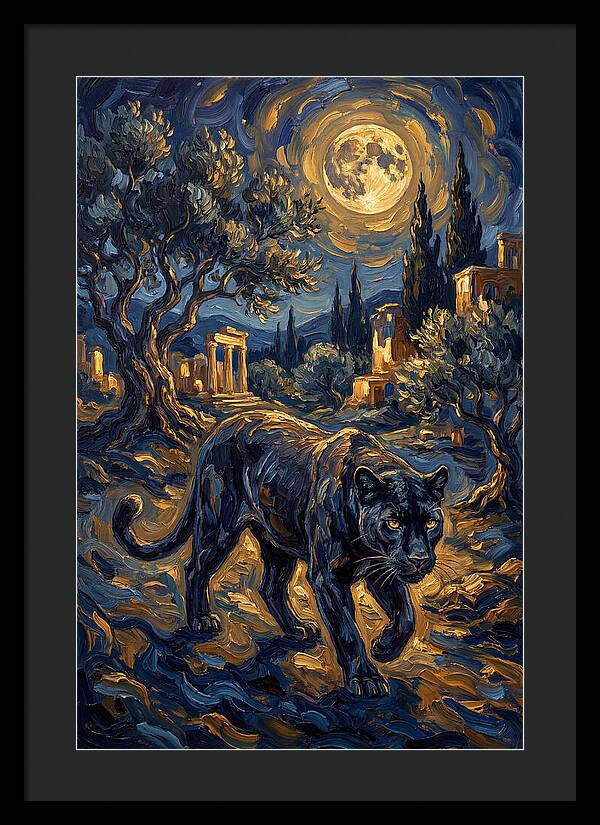 Midnight Panther In The Mediterranean