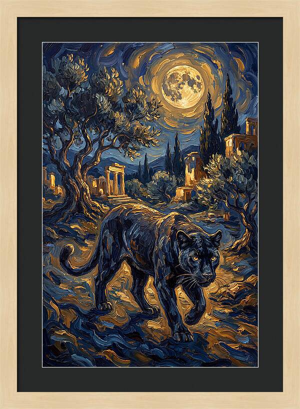 Midnight Panther In The Mediterranean
