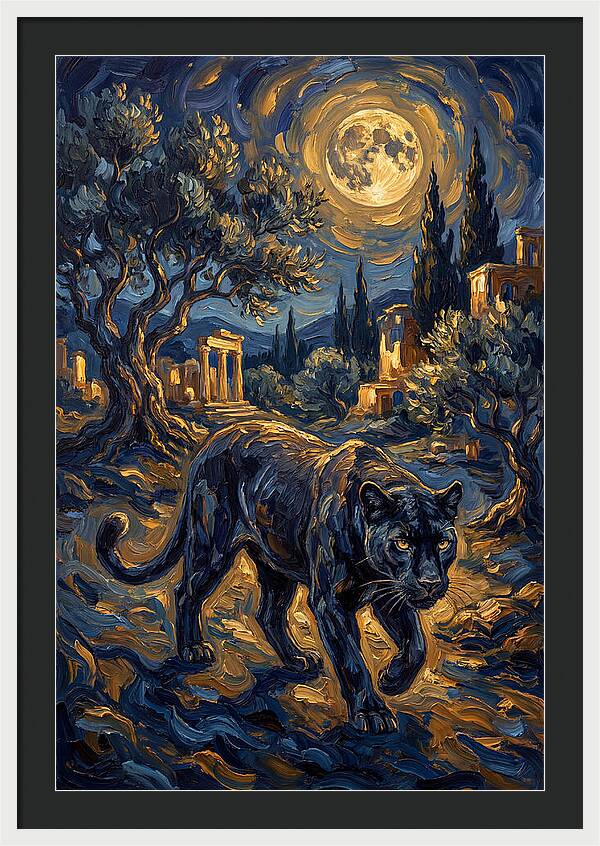 Midnight Panther In The Mediterranean
