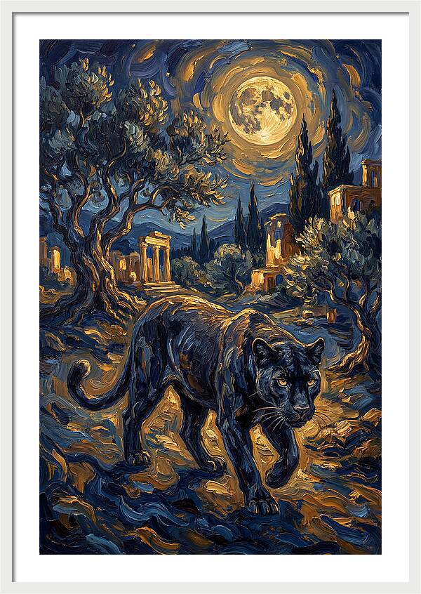 Midnight Panther In The Mediterranean