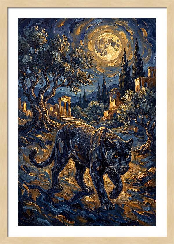 Midnight Panther In The Mediterranean