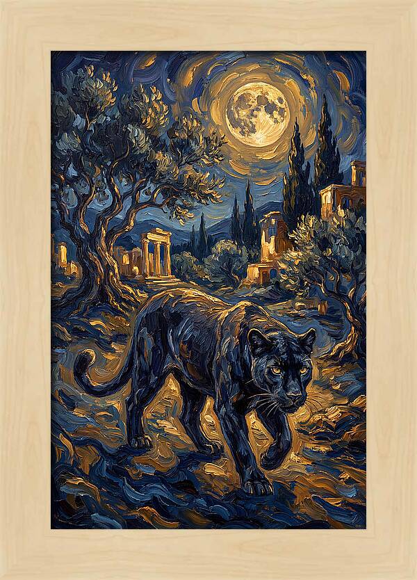 Midnight Panther In The Mediterranean