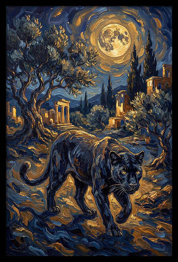 Midnight Panther In The Mediterranean