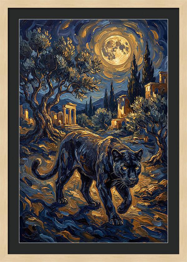 Midnight Panther In The Mediterranean