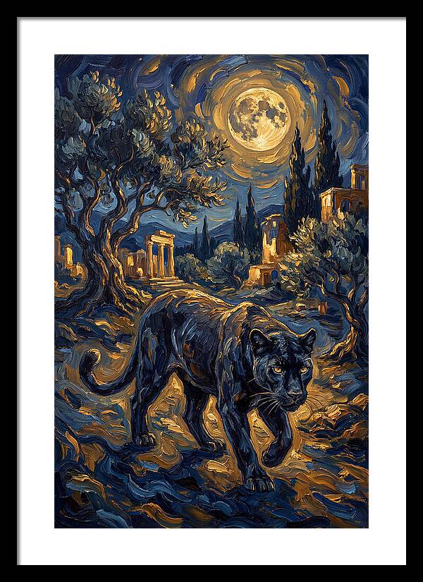 Midnight Panther In The Mediterranean