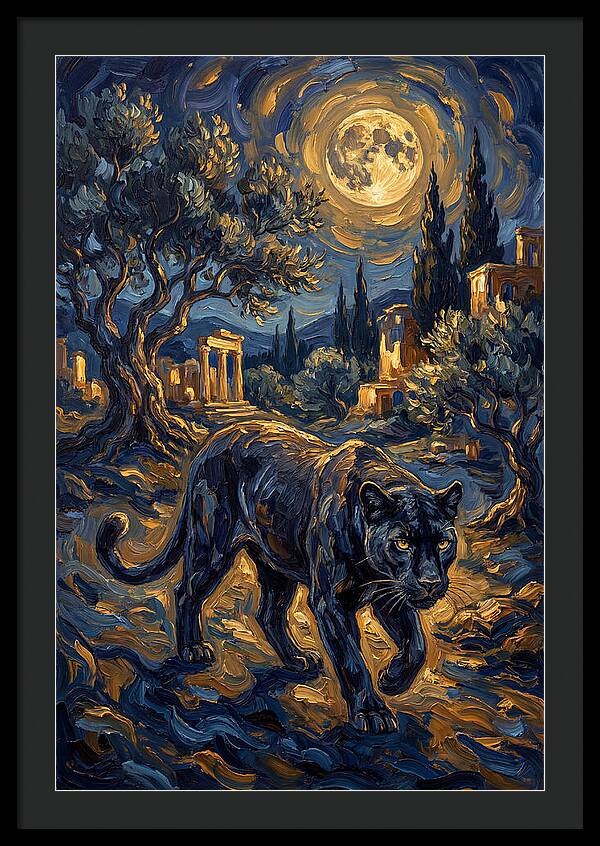 Midnight Panther In The Mediterranean