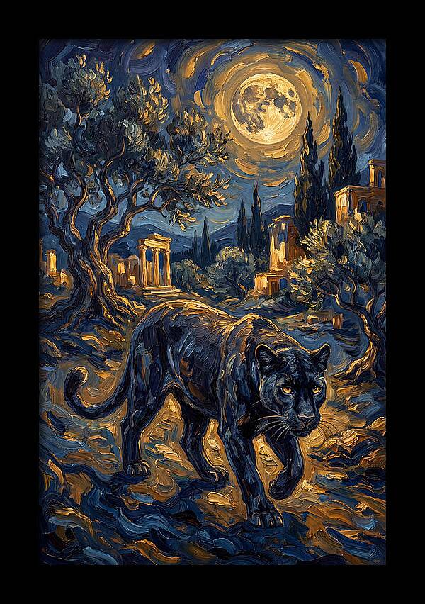 Midnight Panther In The Mediterranean