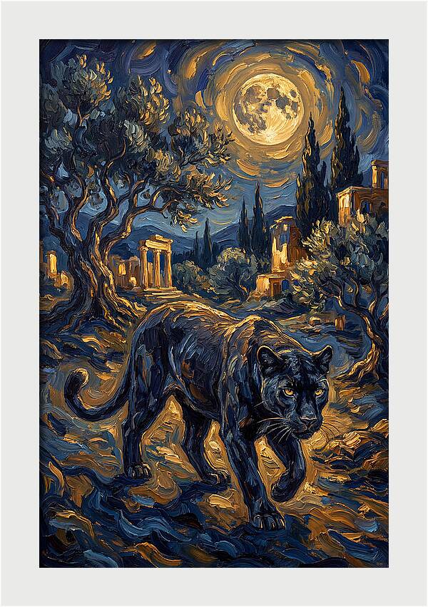 Midnight Panther In The Mediterranean