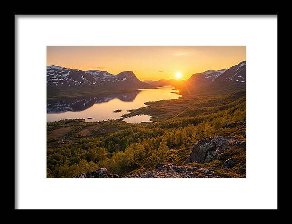 Midnight Sun Over Abisko