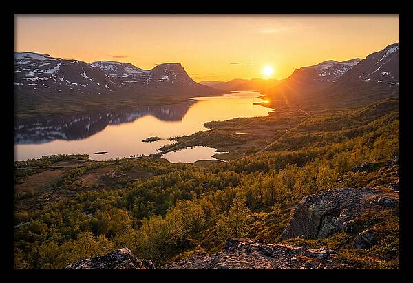 Midnight Sun Over Abisko
