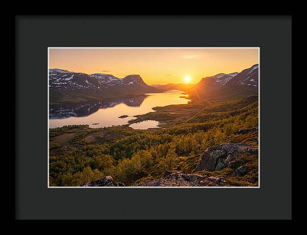Midnight Sun Over Abisko