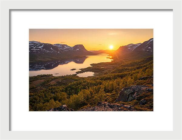 Midnight Sun Over Abisko