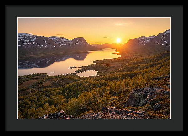 Midnight Sun Over Abisko