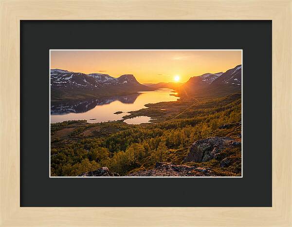 Midnight Sun Over Abisko