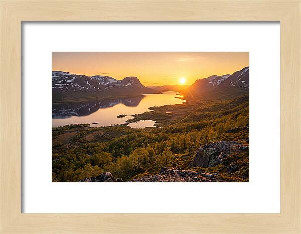 Midnight Sun Over Abisko
