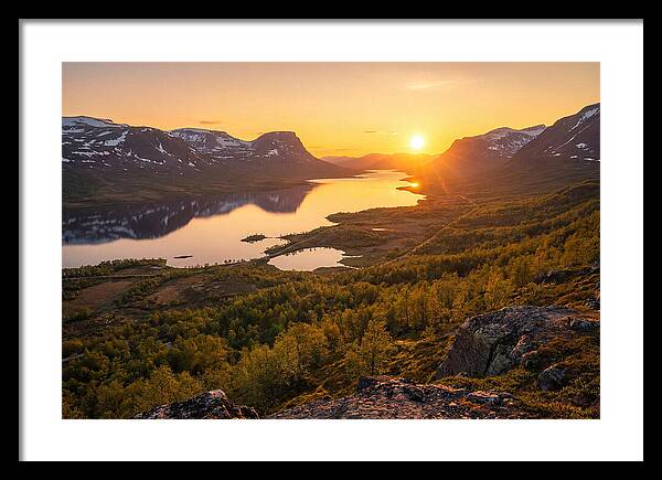 Midnight Sun Over Abisko