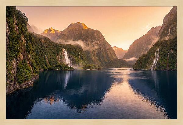 Milford Sound At Golden Hour
