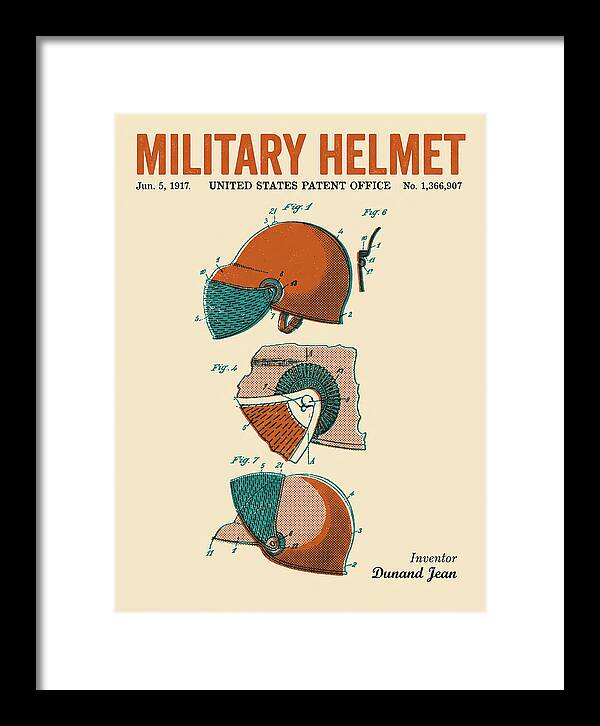 Military Helmet Retro Patent Us1366907