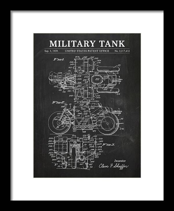Military Tank Chalkboard Patent Us2317412