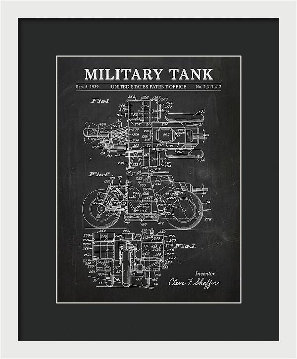 Military Tank Chalkboard Patent Us2317412