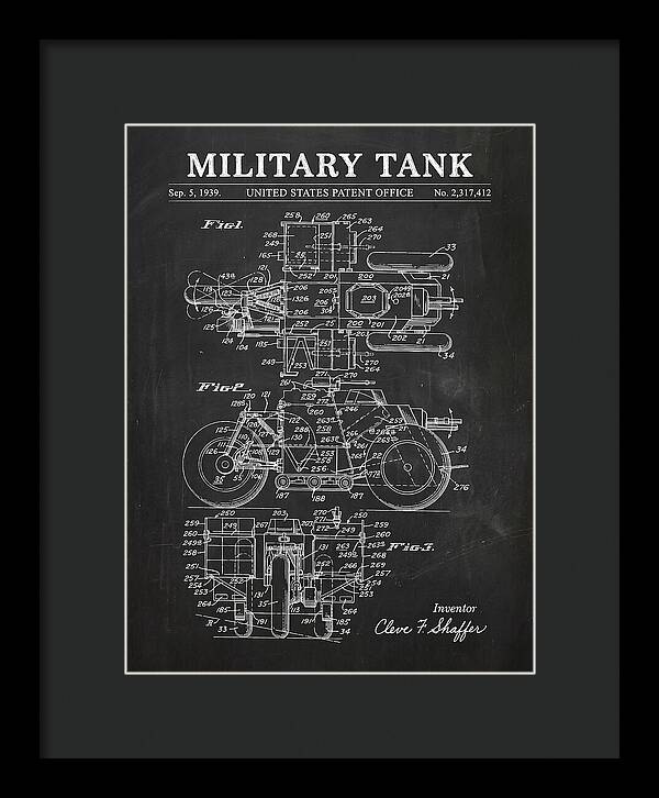 Military Tank Chalkboard Patent Us2317412