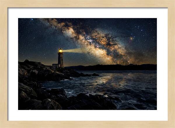 Milky Way Illuminating The Lighthouse