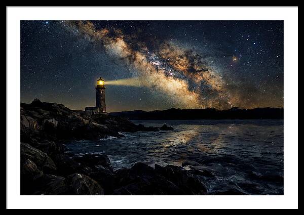 Milky Way Illuminating The Lighthouse