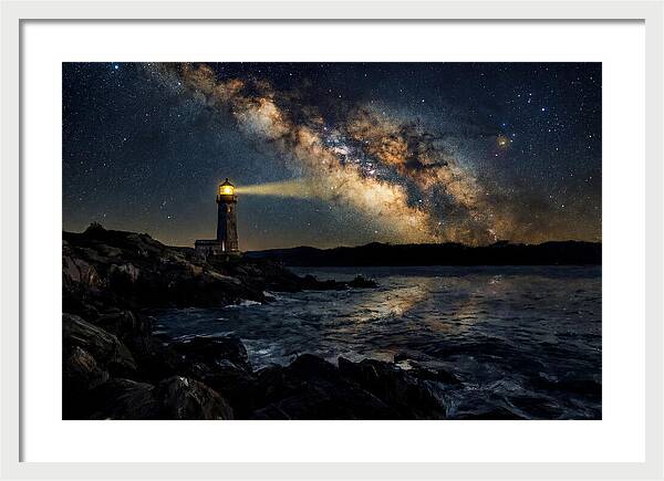 Milky Way Illuminating The Lighthouse