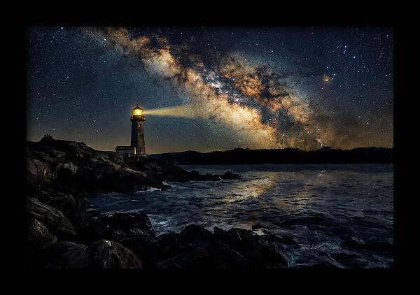 Milky Way Illuminating The Lighthouse