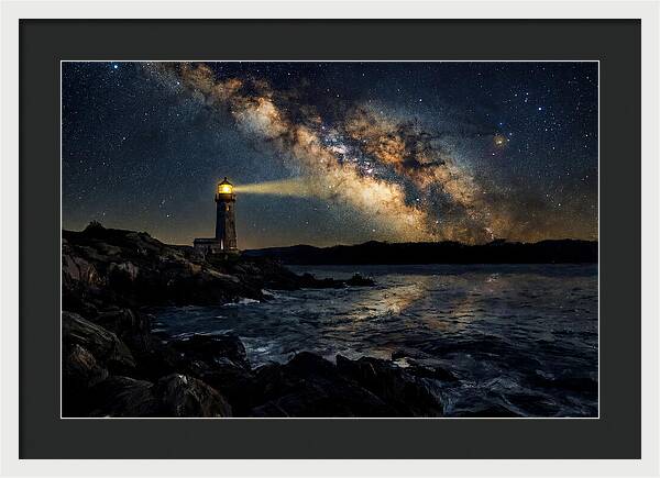 Milky Way Illuminating The Lighthouse