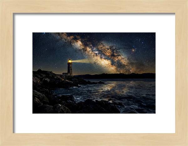 Milky Way Illuminating The Lighthouse
