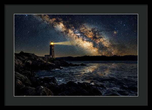 Milky Way Illuminating The Lighthouse