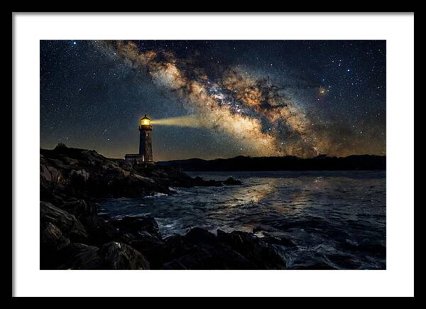 Milky Way Illuminating The Lighthouse