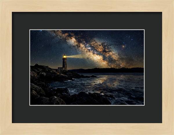 Milky Way Illuminating The Lighthouse