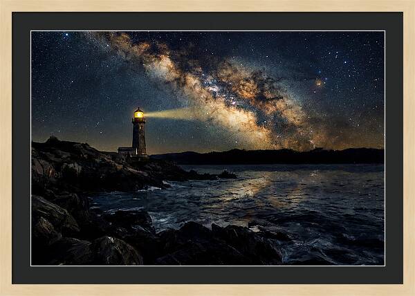 Milky Way Illuminating The Lighthouse