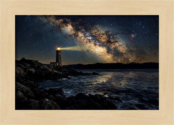 Milky Way Illuminating The Lighthouse