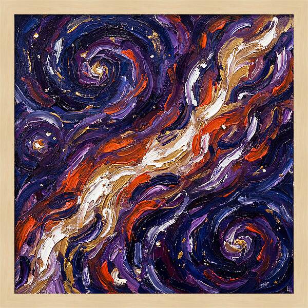 Milky Way In Expressionist Style