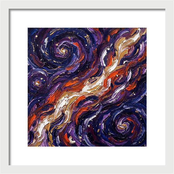 Milky Way In Expressionist Style