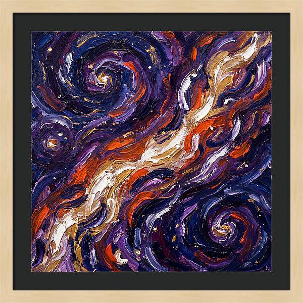 Milky Way In Expressionist Style