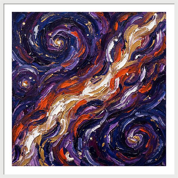 Milky Way In Expressionist Style