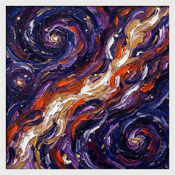 Milky Way In Expressionist Style