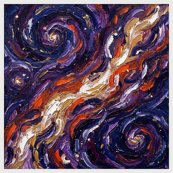 Milky Way In Expressionist Style