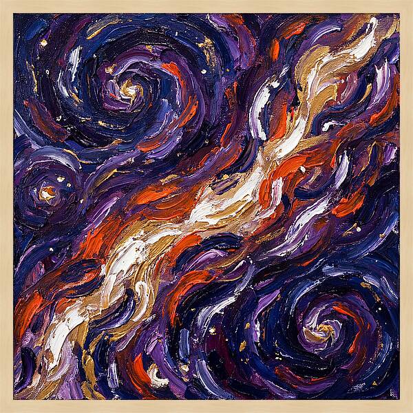 Milky Way In Expressionist Style
