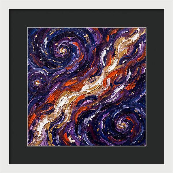 Milky Way In Expressionist Style