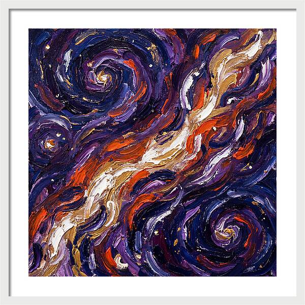 Milky Way In Expressionist Style
