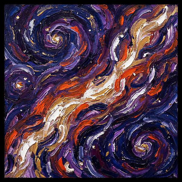 Milky Way In Expressionist Style