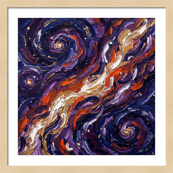 Milky Way In Expressionist Style