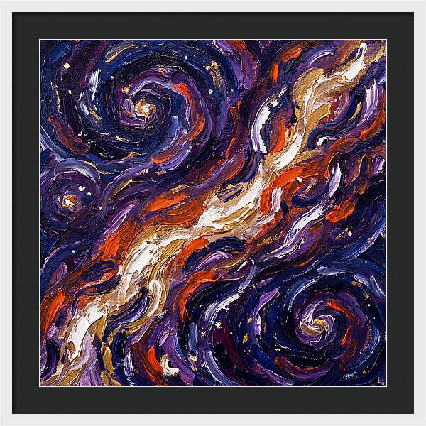 Milky Way In Expressionist Style