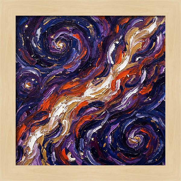 Milky Way In Expressionist Style