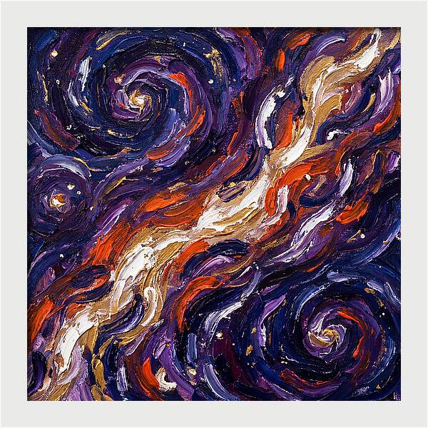 Milky Way In Expressionist Style